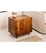 Invicta Interior Massief nachtkastje SCORPION 50 cm bruin mangohouten bijzettafeltje met 3D-houtsnijwerk - 41193