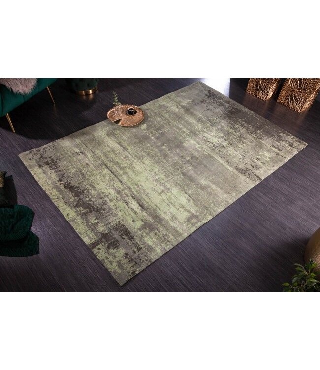 Invicta Interior Vintage tapijt MODERN ART 240x160cm groen gewassen used look - 41258