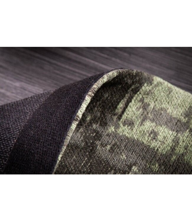 Invicta Interior Vintage tapijt MODERN ART 240x160cm groen gewassen used look - 41258