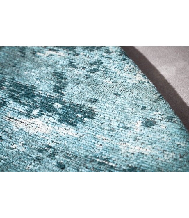 Invicta Interior Vintage tapijt MODERN ART 150cm turquoise gewassen ronde used look - 41263