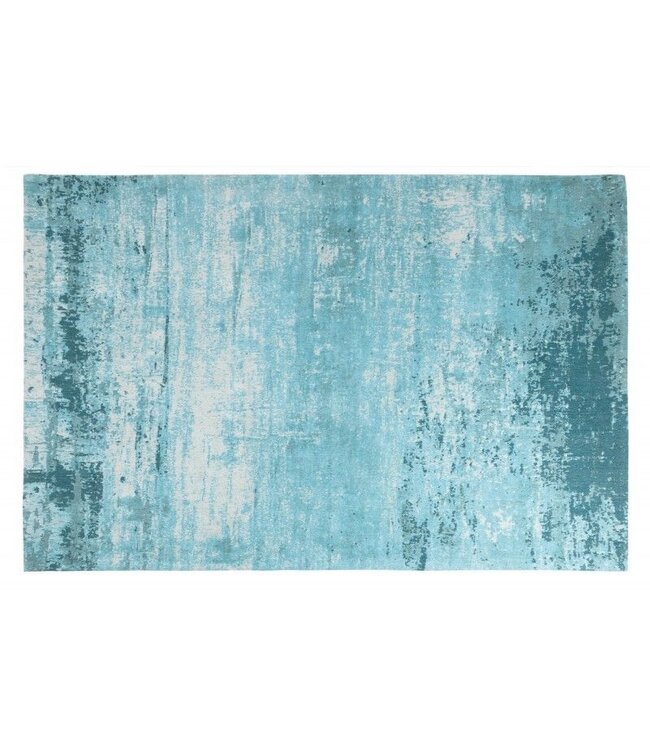 Invicta Interior Vintage tapijt MODERN ART 240x160cm turkoois beige gewassen used look - 41264