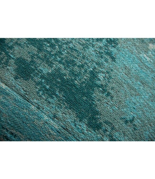 Invicta Interior Design vloerkussen XL MODERN ART 70cm zitkussen met turquoise abstract patroon - 41267