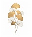 Invicta Interior Elegante wanddecoratie GINKGO 110cm goud in filigrane bladvorm - 41272