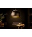 Invicta Interior Elegante hanglamp BLACK GOLDEN BALL 30cm zwart met bladgoud look - 41320