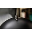 Invicta Interior Elegante hanglamp BLACK GOLDEN BALL 30cm zwart met bladgoud look - 41320