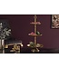 Invicta Interior Design taartplateau ORIENT 65cm goud in wild hammer finish met drie niveaus - 41537