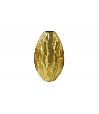 Invicta Interior Elegante Vaas ORGANIC ORIENT 44cm goud Hammerschlag Design - 41547