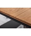 Invicta Interior Industriële salontafel APPARTEMENT 95cm massief hout geolied eiken met plank metalen frame zwart - 41579