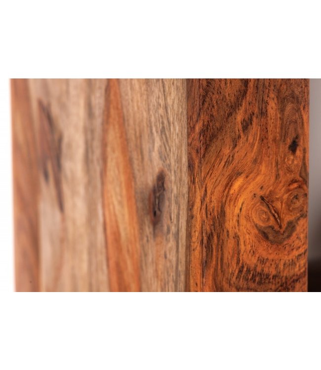 Invicta Interior Massieve plank MAKASSAR 180cm Sheeshamhout smoke finish 8 vakken handgemaakt - 43065