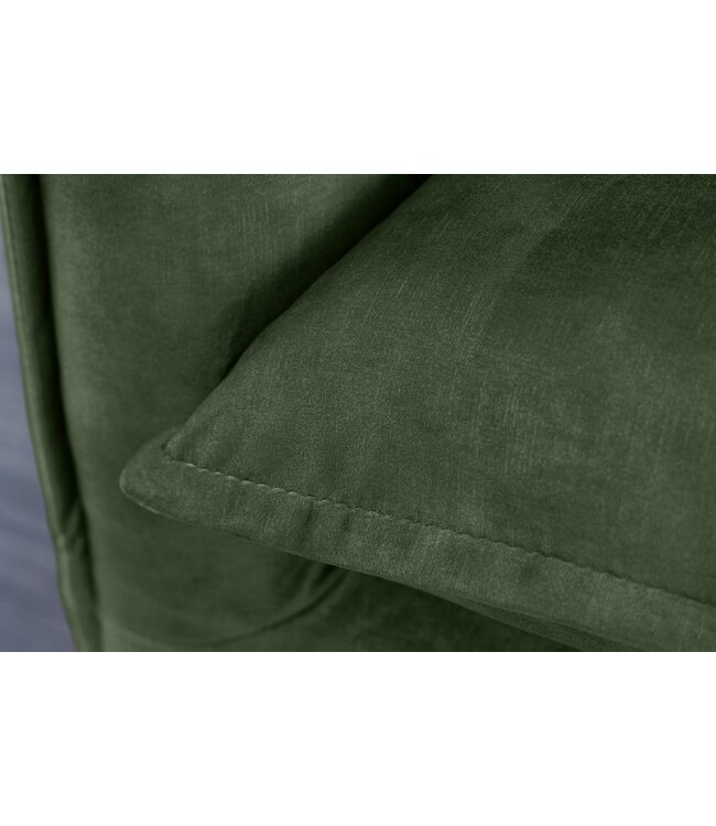 Invicta Interior Bank Heaven 3-zits 210cm donkergroen fluweel/ 40833