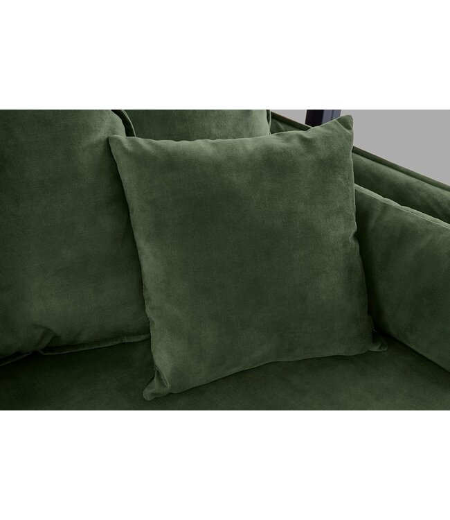 Invicta Interior Bank Heaven 3-zits 210cm donkergroen fluweel/ 40833