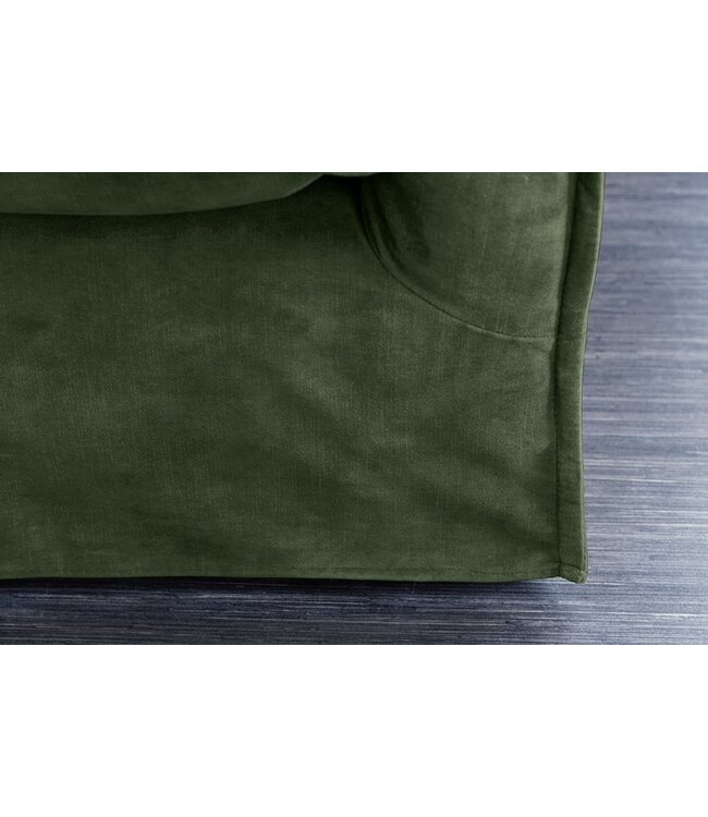 Invicta Interior Bank Heaven 3-zits 210cm donkergroen fluweel/ 40833