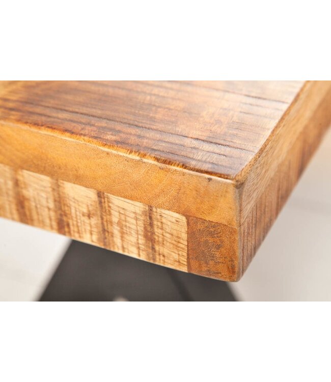 Invicta Interior Bank Iron Craft X 200cm Mango natuurlijk 70mm/ 40159