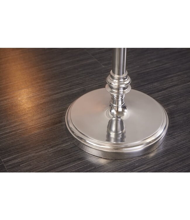 Invicta Interior Decoratieve wijnkoeler VINO 80cm zilveren handgemaakte metalen flessenkoeler champagnekoeler - 41690