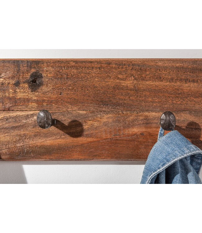 Invicta Interior Massieve wandkapstok HEMINGWAY XL 90cm natuurlijk gerecycled massief hout - 39550