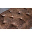 Invicta Interior Chesterfield voetenbank 80cm antiek bruin met knoopstiksels en klinknagels - 19449