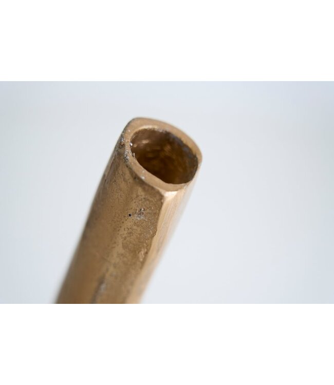 Invicta Interior Moderne vaas WAVE XL 106cm goud aluminium gepolijst decoratie - 41566