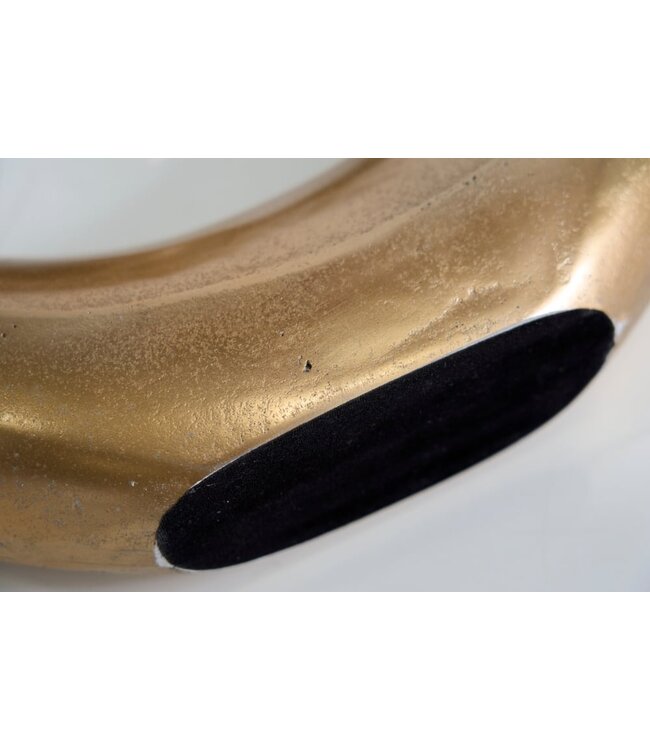 Invicta Interior Moderne vaas WAVE XL 106cm goud aluminium gepolijst decoratie - 41566