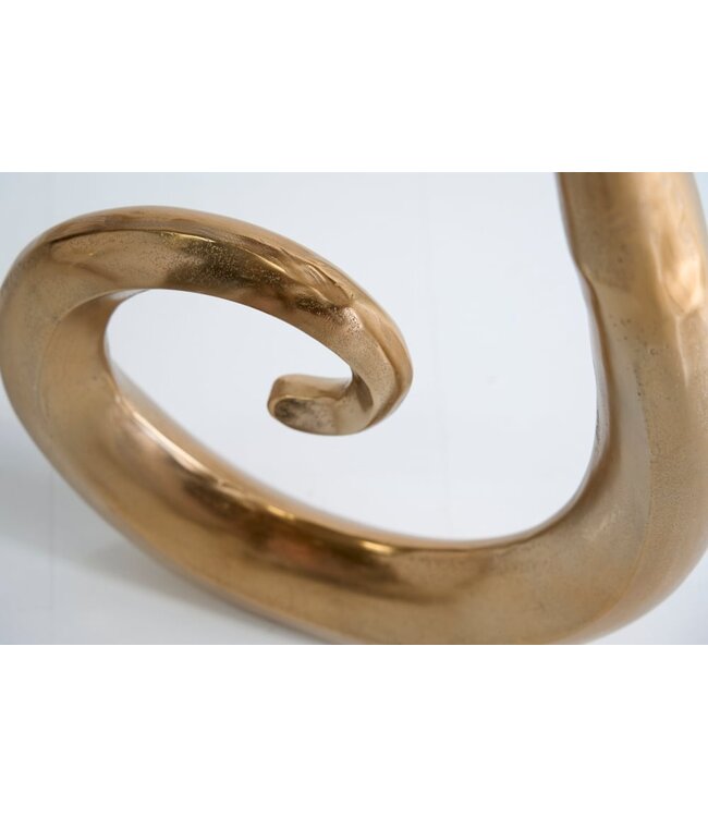 Invicta Interior Moderne vaas WAVE XL 106cm goud aluminium gepolijst decoratie - 41566