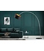 Invicta Interior Design booglamp FORMA 215cm zwart goud vloerlamp met marmeren voet - 13069