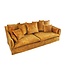 Invicta Interior Sofa Heaven 3-zits 210cm mosterdgeel fluweel/ 40831