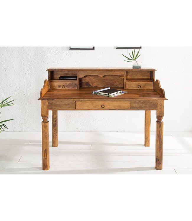 Invicta Interior Elegante secretaire HEMINGWAY L 115 cm massief sheesham bureau - 17293