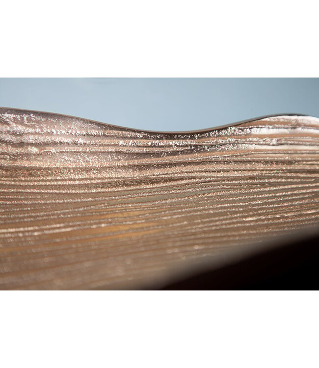 Invicta Interior Handgemaakte decoratieve kom ABSTRACT LEAF 65cm goud aluminium - 40915