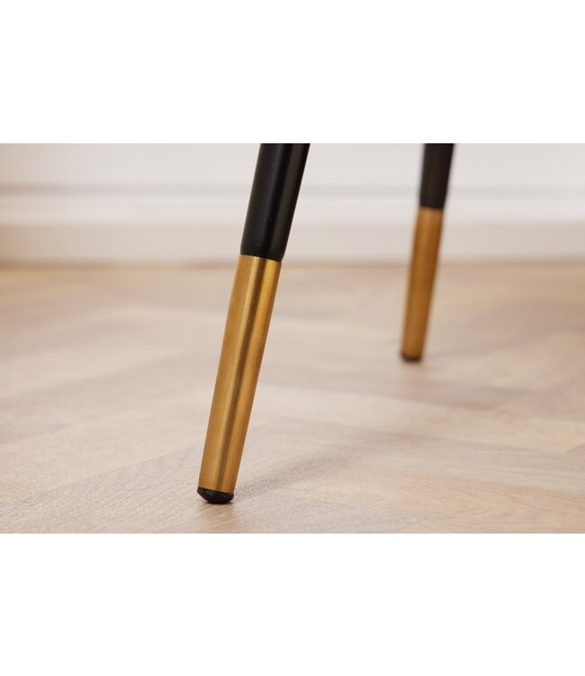 Invicta Interior industrieele bijzettafel CONCIERGE 45 cm salontafel met sheeshamhout en steenafwerking - 42543