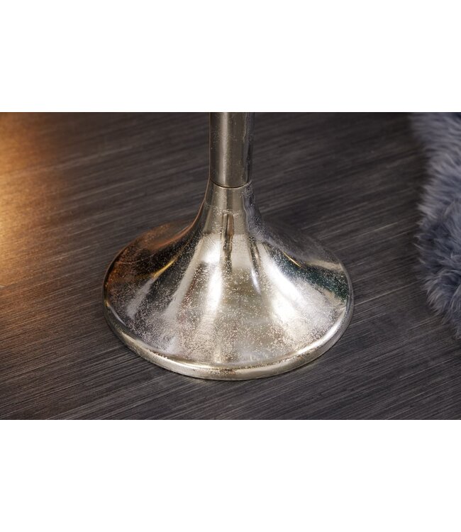 Invicta Interior Decoratieve champagnekoeler CHAMPAGNE 80cm antiek zilveren handgemaakte metalen flessenkoeler - 41691