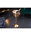 Invicta Interior Decoratieve champagnekoeler CHAMPAGNE 80cm antiek goud handgemaakte metalen flessenkoeler - 41692