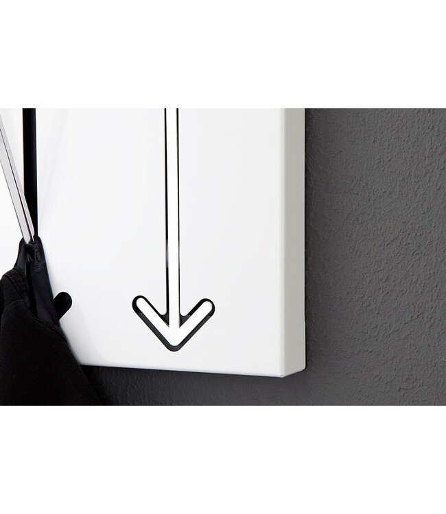 Invicta Interior Modern design wandkapstok ARROW 30cm wit met 3 haken - 20579