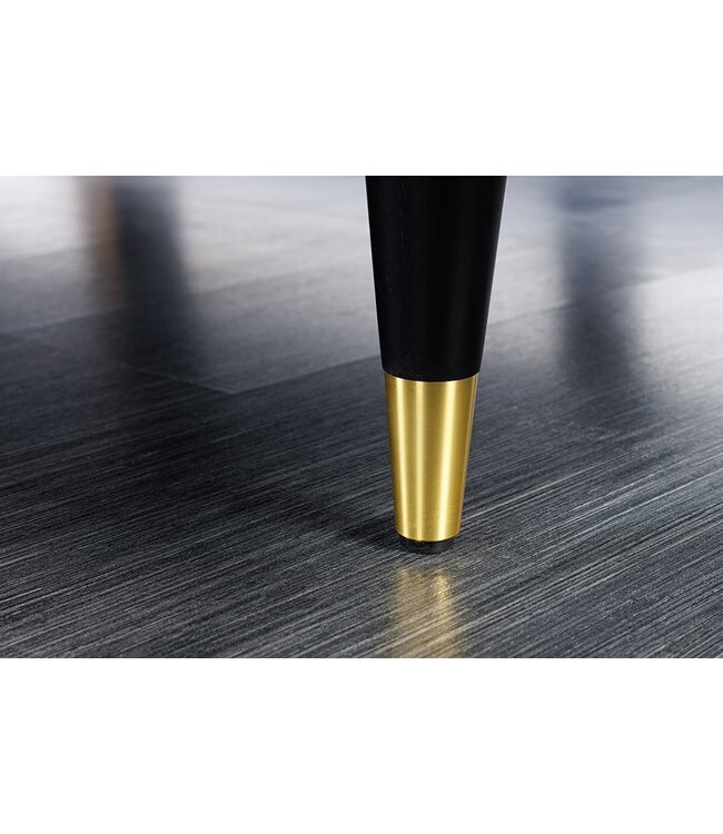 Invicta Interior Design kruk COSY VELVET 80cm smaragdgroen fluweel gouden poten - 43133