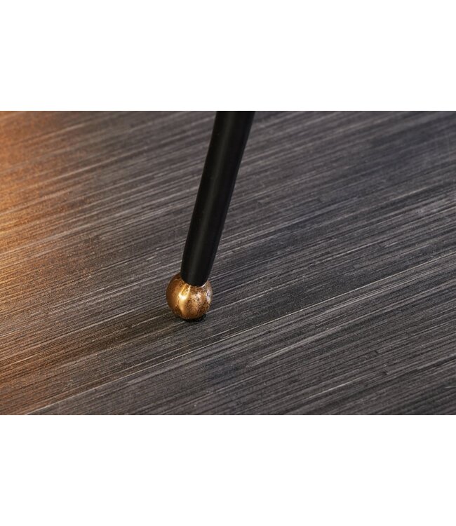 Invicta Interior Decoratieve salontafel GINKGO 95cm goud zwart handgemaakt metaal - 42033