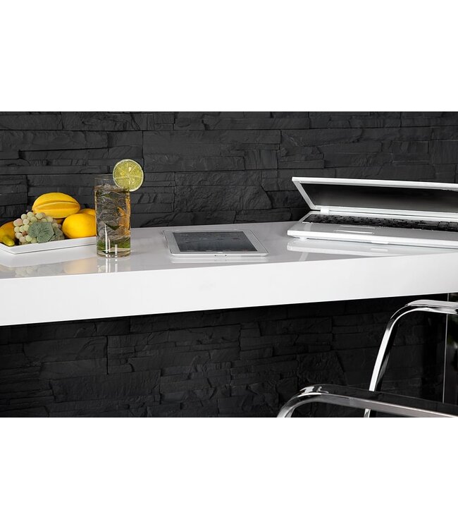 Invicta Interior Design console WHITE DESK 120cm witte hoogglans bureautafel - 16714