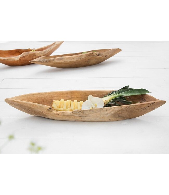 Invicta Interior Massieve kom NATURE BOAT 60cm natuurlijk teak wortelhout - 21053