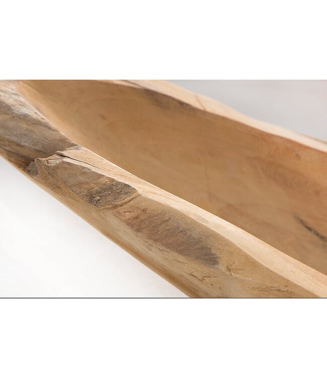 Invicta Interior Massieve kom NATURE BOAT 60cm natuurlijk teak wortelhout - 21053