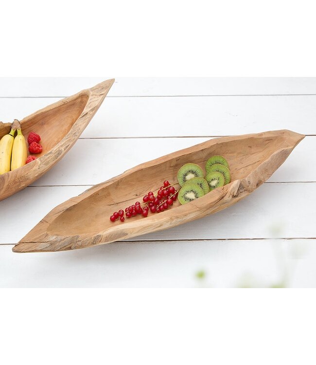 Invicta Interior Massieve kom NATURE BOAT 60cm natuurlijk teak wortelhout - 21053