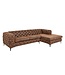 Invicta Interior Chesterfield hoekbank MODERN BAROK 275cm antiek bruin 3-zits - 40667