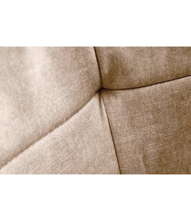 Invicta Interior In hoogte verstelbare design bureaustoel EUPHORIA champagne grijs fluweel draaibaar decoratief quilten - 41663