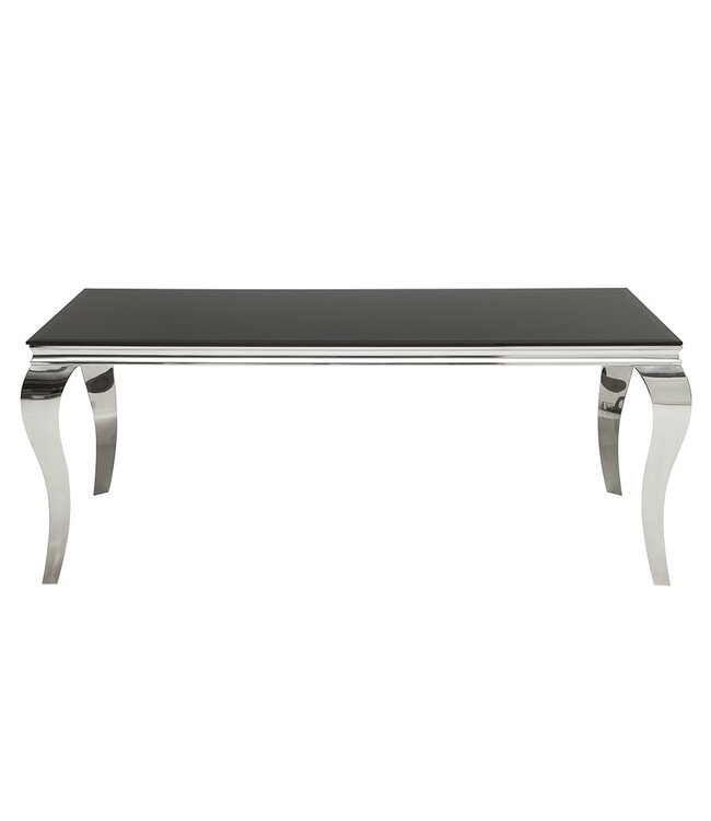Invicta Interior Eettafel Modern Barok 200cm zwart/ 37356