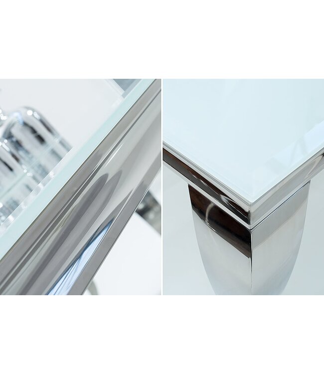 Invicta Interior Eettafel Modern Barok 180cm wit zilver/ 37903