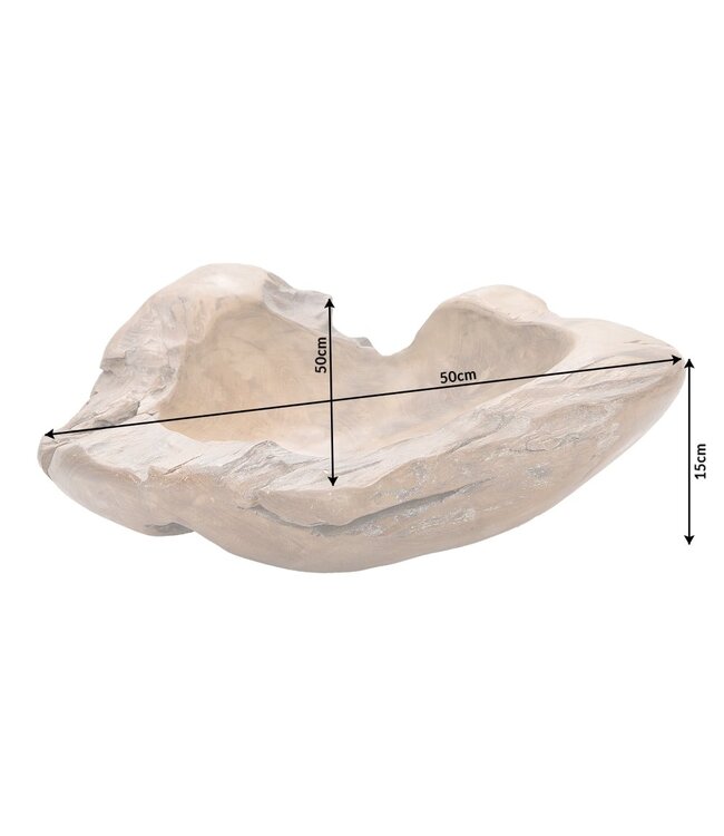 Invicta Interior Massieve schaal NATURE ROOT 50cm natuurlijk teakwortelhout - 11626