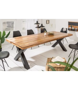 Invicta Interior Eettafel Iron Craft 200cm Mango natuurlijk 70mm/ 40013