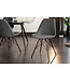 Invicta Interior Design stoel SCANDINAVIA MEISTERSTÜCK grijs fluweel zwart metalen poten - 43062