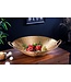 Invicta Interior Handgemaakte decoratieve kom ORIENT 55cm goudkleurig metaal gehamerd ontwerp - 42237