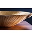 Invicta Interior Handgemaakte decoratieve kom ORIENT 55cm goudkleurig metaal gehamerd ontwerp - 42237