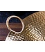 Invicta Interior Handgemaakte decoratieve kom ORIENT 55cm goudkleurig metaal gehamerd ontwerp - 42237