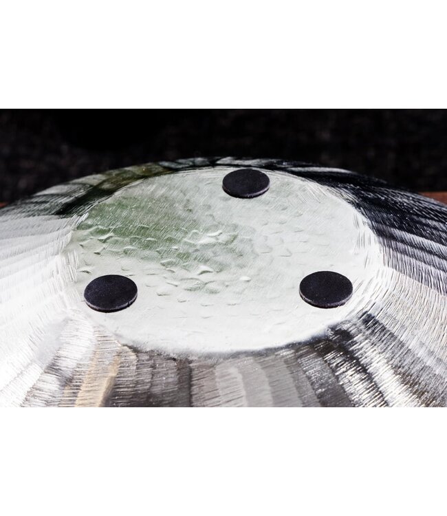 Invicta Interior Handgemaakte decoratieve kom ORIENT 55cm zilverkleurig metaal gehamerd ontwerp - 42236