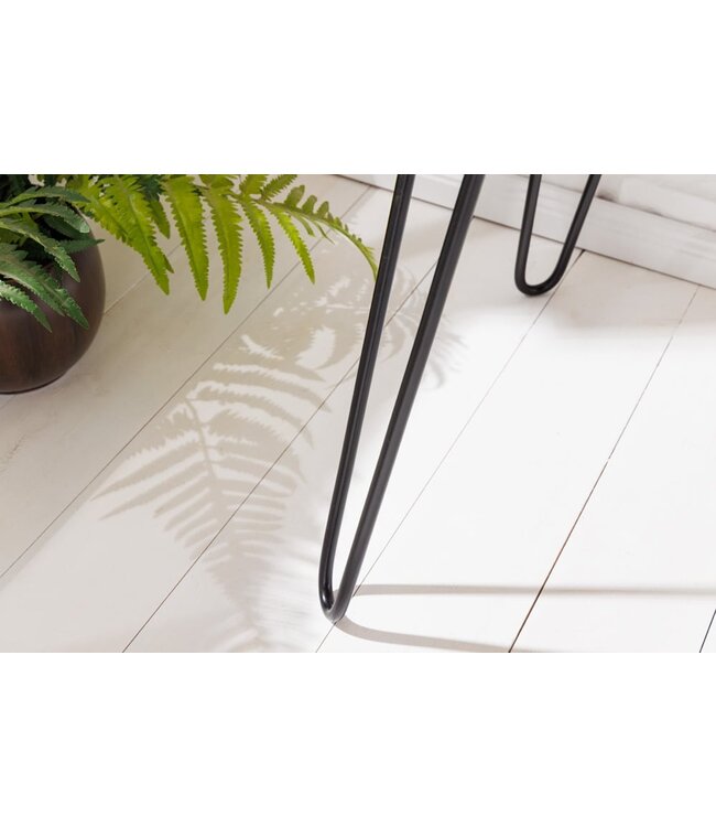 Invicta Interior Massief houten bureau ORGANIC LIVING 120cm Sheesham consoletafel met opbergruimte - 43074