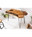 Invicta Interior Massief houten bureau ORGANIC LIVING 120cm Sheesham consoletafel met opbergruimte - 43074